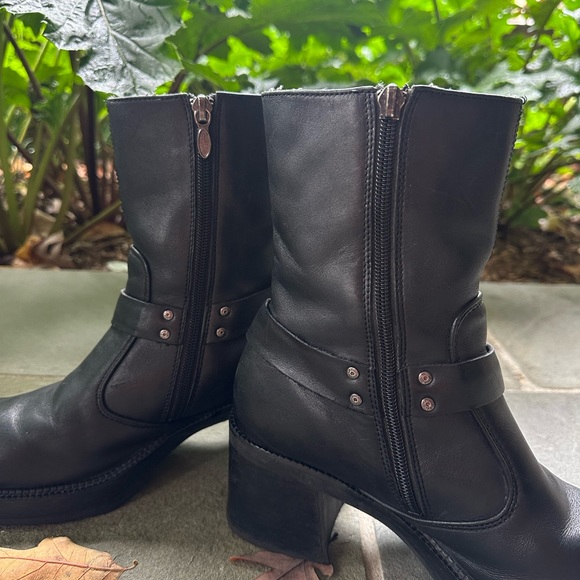 VINTAGE HARLEY-DAVIDSON PLATFORM MOTO BOOT - Picture 4 of 4